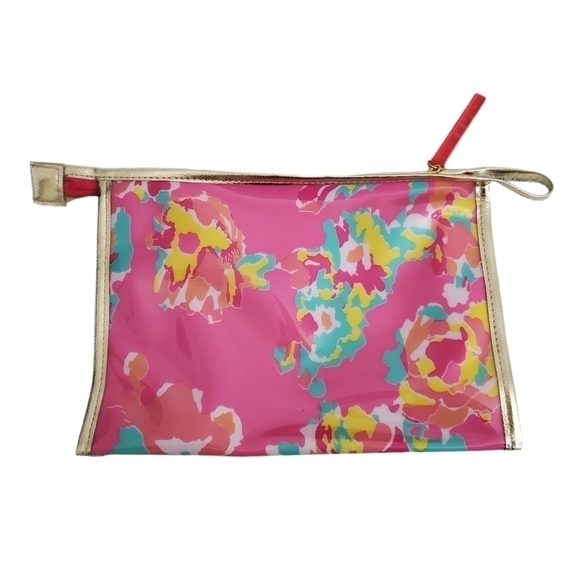 Lily Pulitzer × Estee Laudeer Floral Pink Travel Makeup Kit Bag - Picture 4 of 8